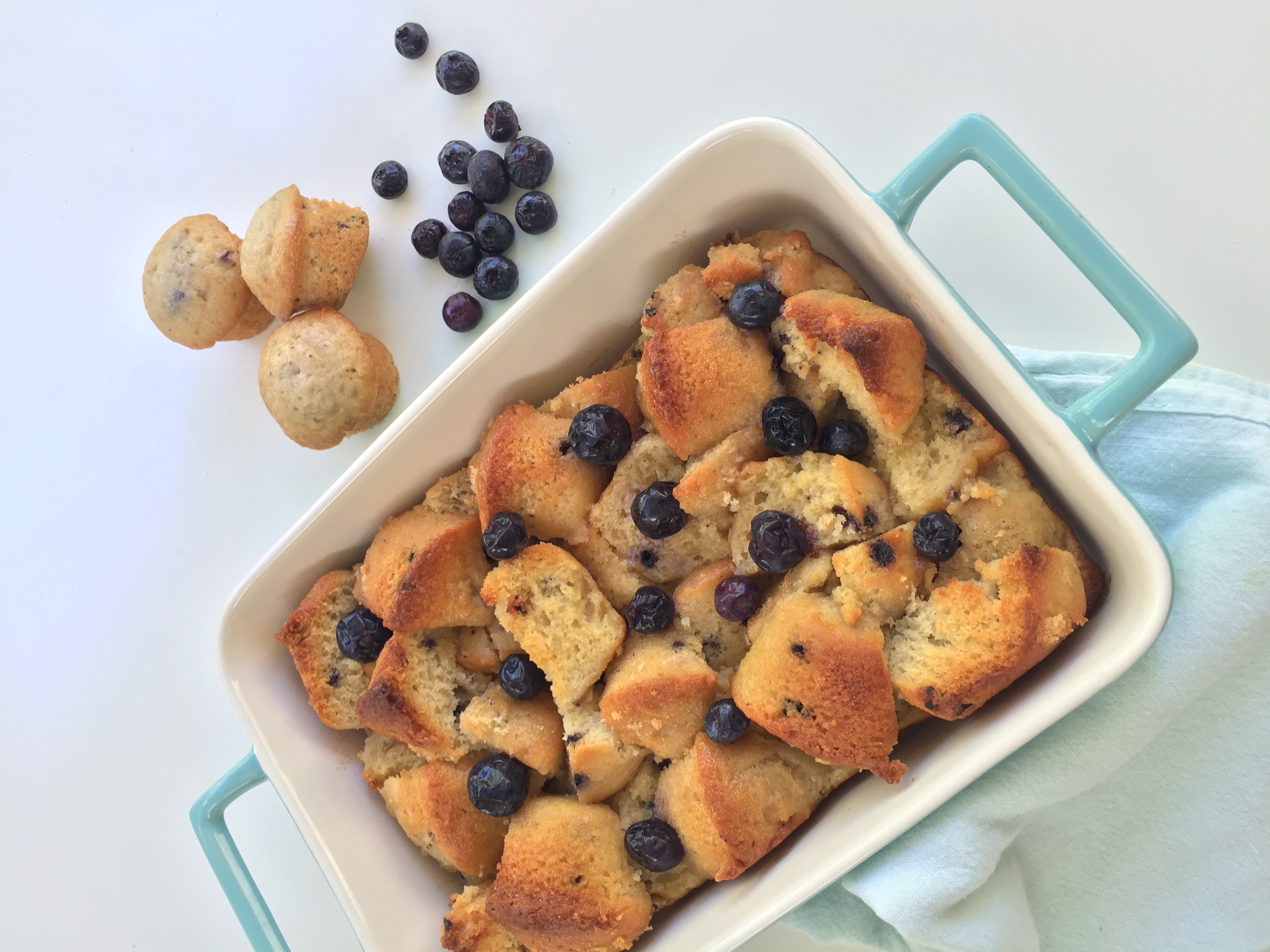 Mini Blueberry Muffin Bread Pudding | Otis Spunkmeyer