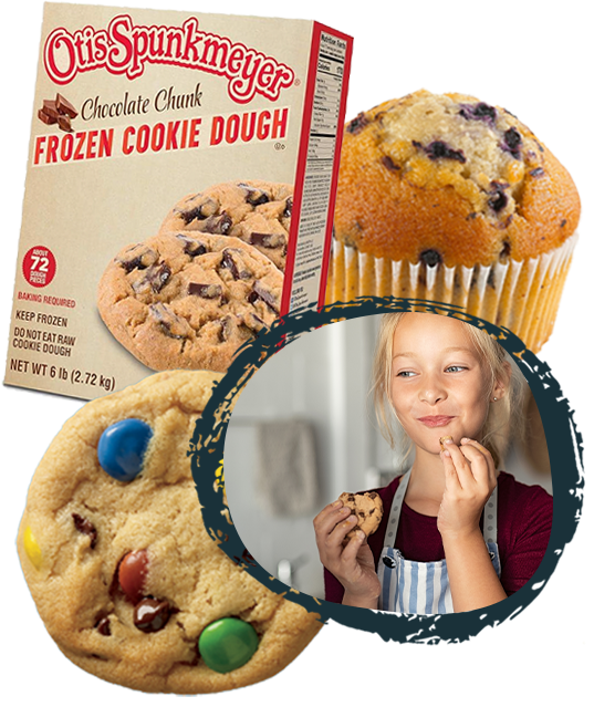 cookie dough, cookies, muffin, child eating cookie