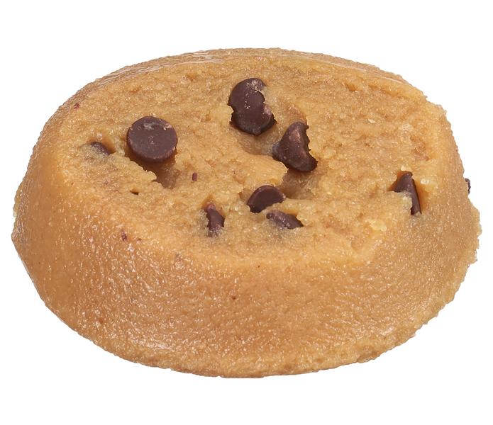 Raw chocolate chip cookie