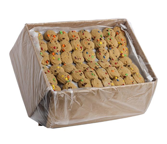 Image of cardboard box with carnival cookies